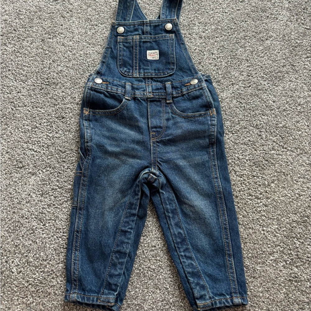 Old Navy Blue Classic Denim Overalls